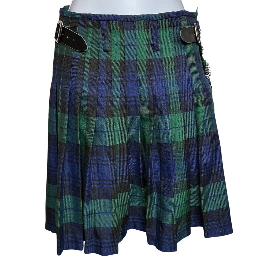 Innes And Cromb Ltd Edinburgh Black Watch Tartan Pleated Kilt Size 9/10 Scottish